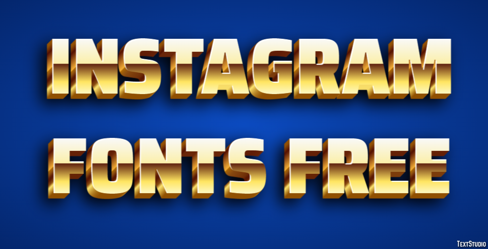Instagram Fonts Free Efekt tekstowy