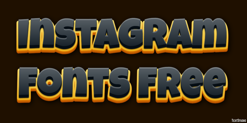 Instagram Fonts Free Efekt tekstowy