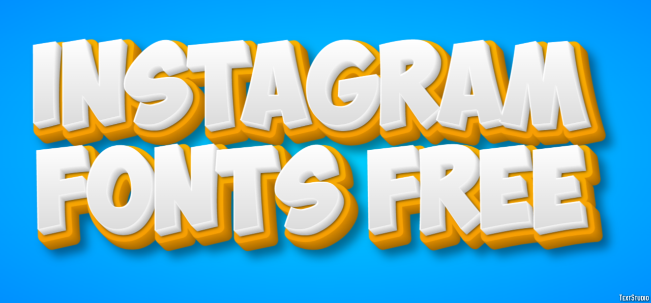 Instagram Fonts Free Efekt tekstowy