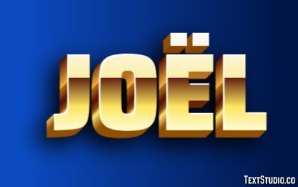 Joël Text Effect