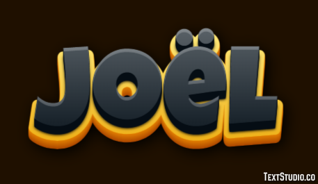 Joël Text Effect