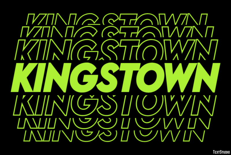 Kingstown Efekt tekstowy