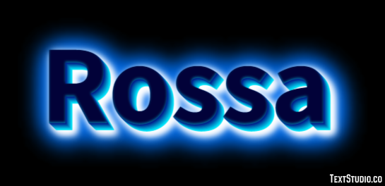 Rossa Effetto testo