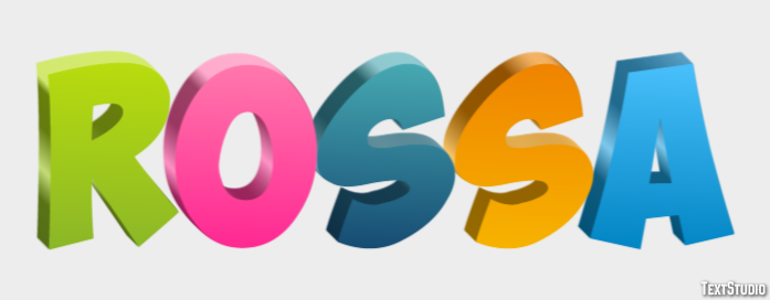 Rossa Effetto testo