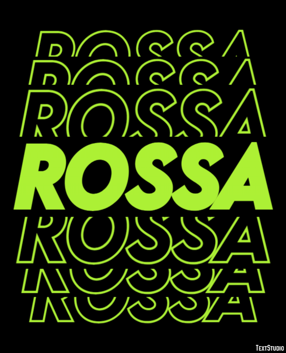 Rossa Effetto testo
