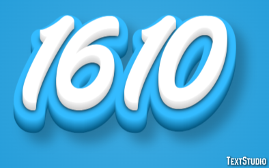 1610 Text Effect