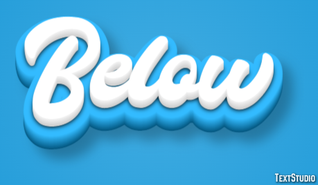 Below Text Effect