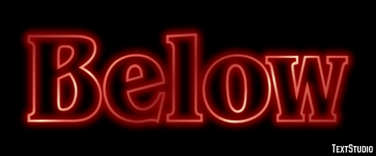 Below Text Effect