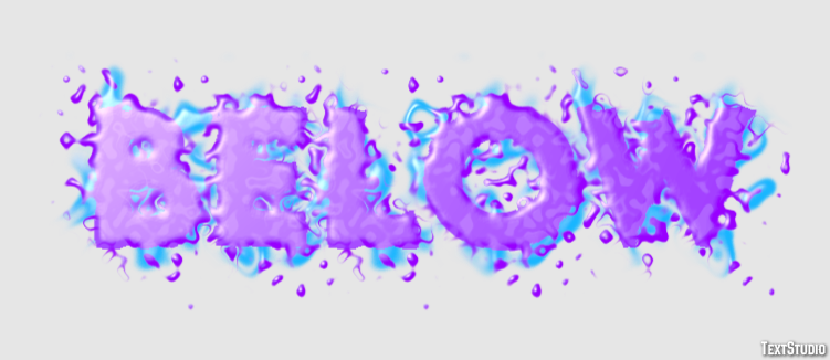 Below Text Effect