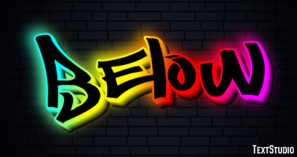 Below Text Effect