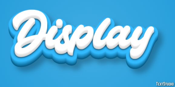 Display Text Effect