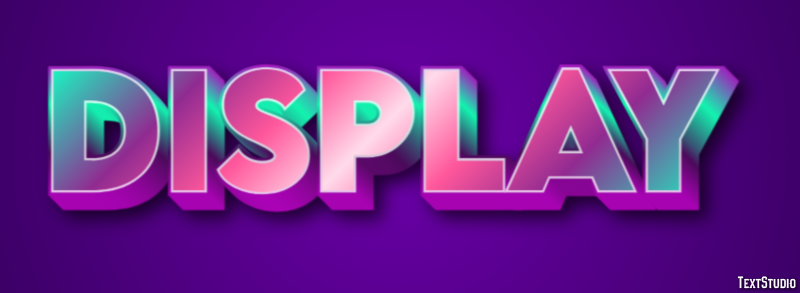 Display Text Effect