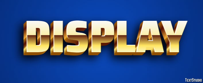 Display Text Effect