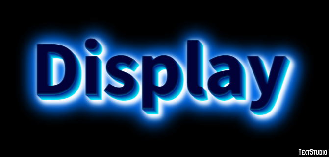 Display Text Effect