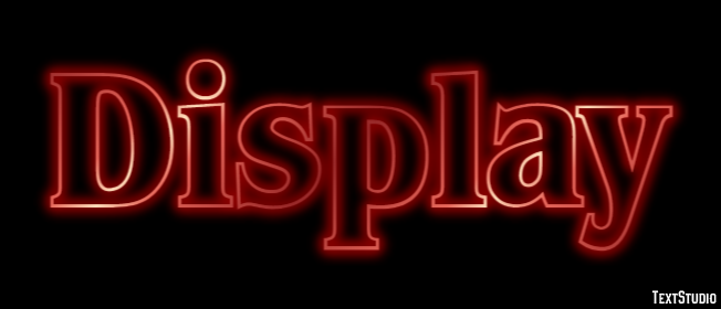 Display Text Effect