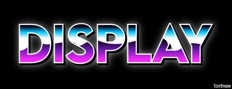 Display Text Effect