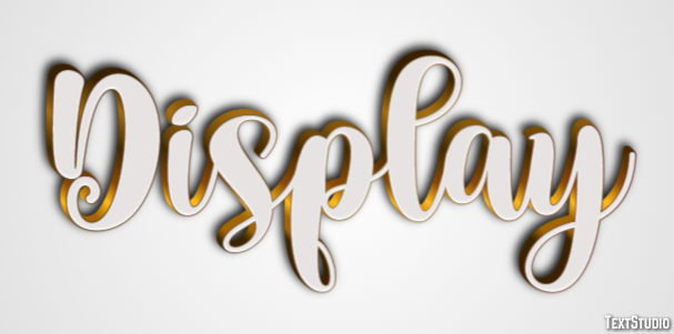 Display Text Effect