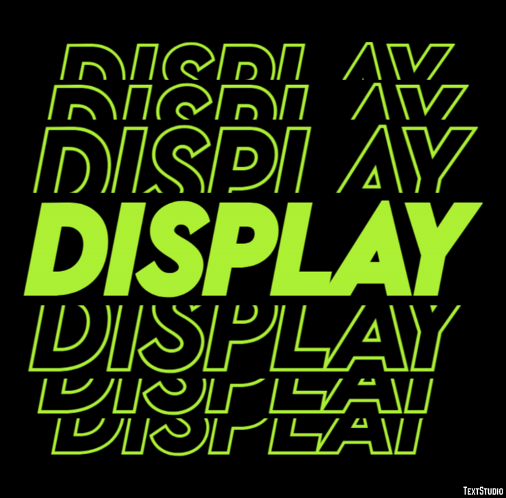 Display Text Effect