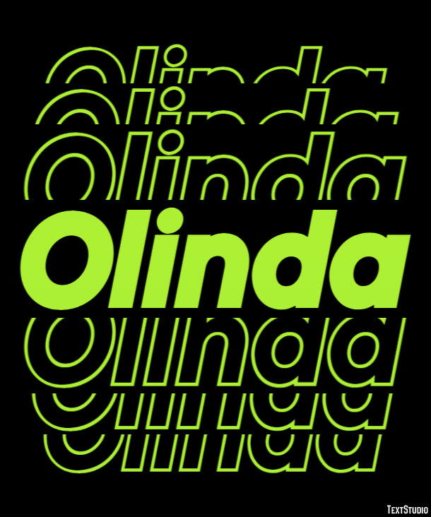 Olinda Efecto de texto