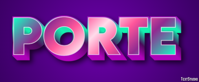 Porte Effet de texte