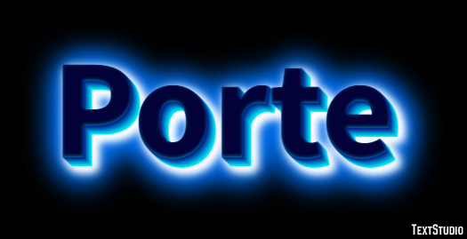 Porte Effet de texte