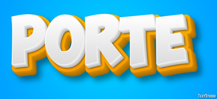 Porte Text Effect