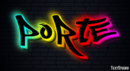 Porte Effet de texte