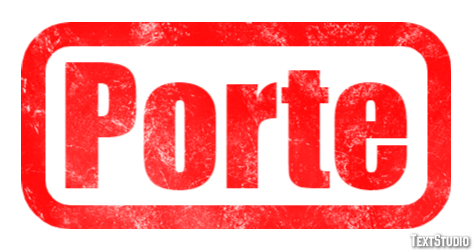 Porte Effet de texte