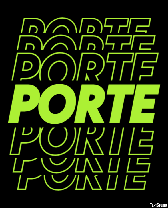Porte Effet de texte