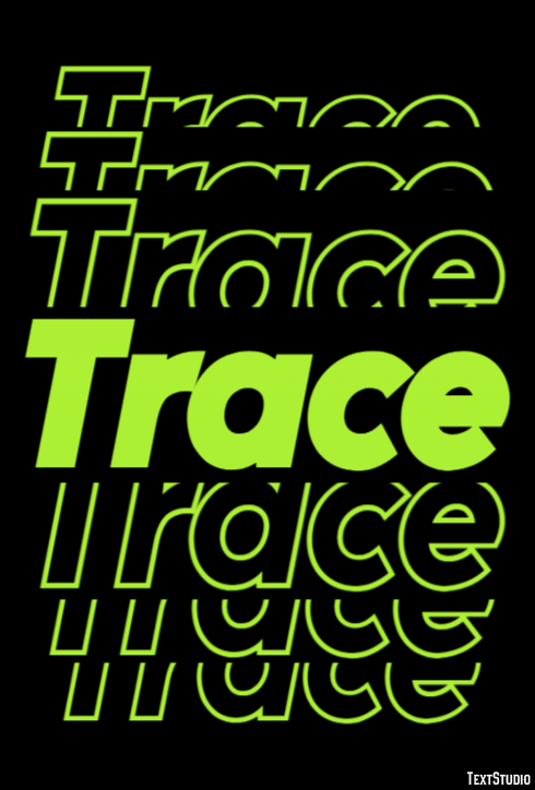 Trace Text Effect