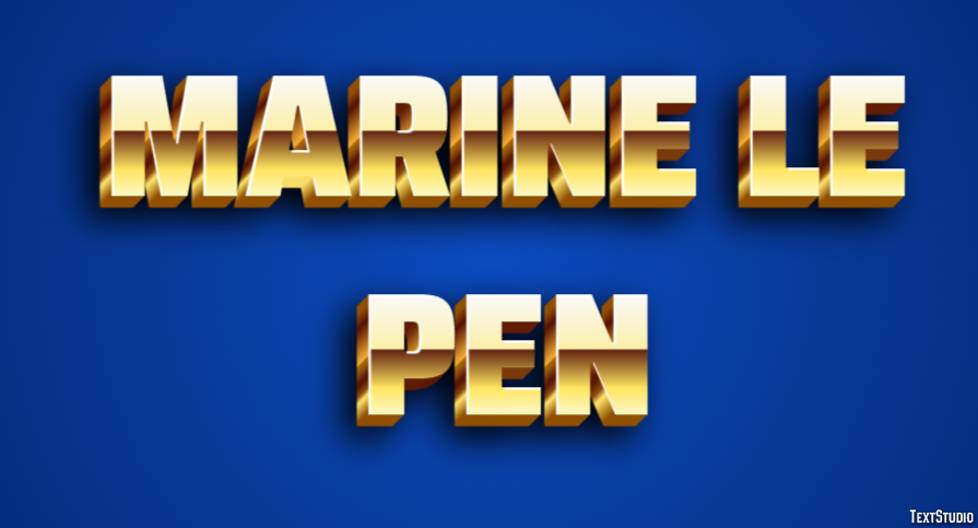 Marine Le Pen Tekst Effect