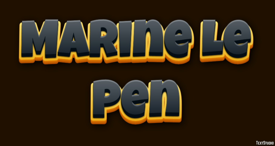 Marine Le Pen Tekst Effect