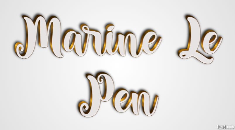 Marine Le Pen Tekst Effect