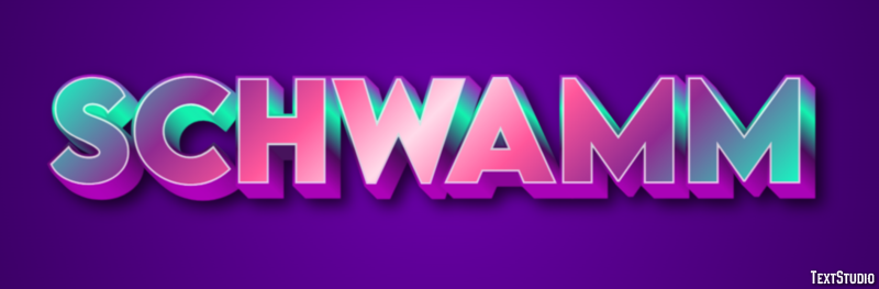 Schwamm Tekst Effect