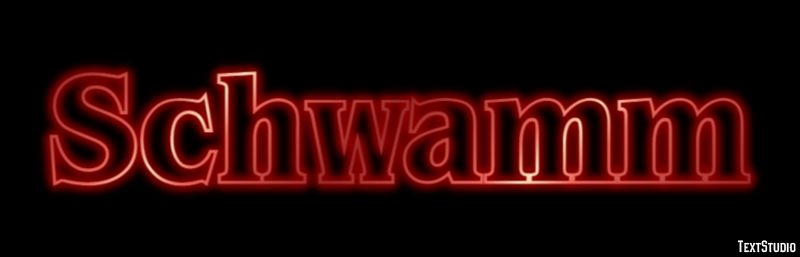Schwamm Tekst Effect