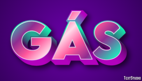 Gás テキスト効果