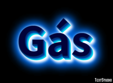 Gás テキスト効果