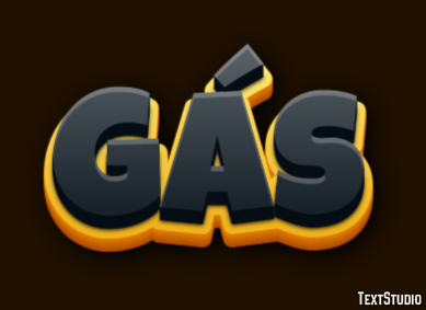 Gás テキスト効果