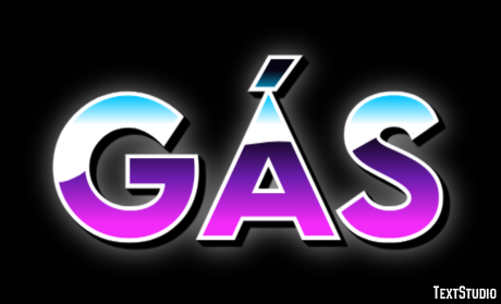 Gás Efeito de texto