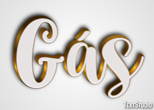 Gás テキスト効果