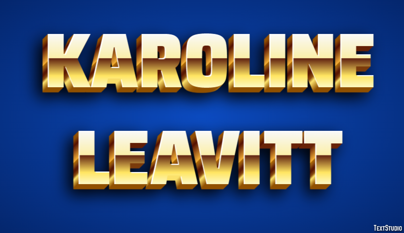 Karoline Leavitt Text effect