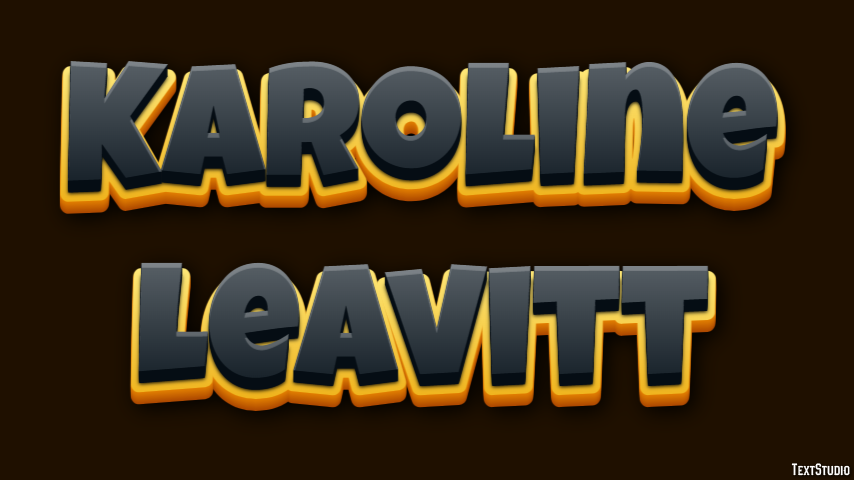Karoline Leavitt Text effect