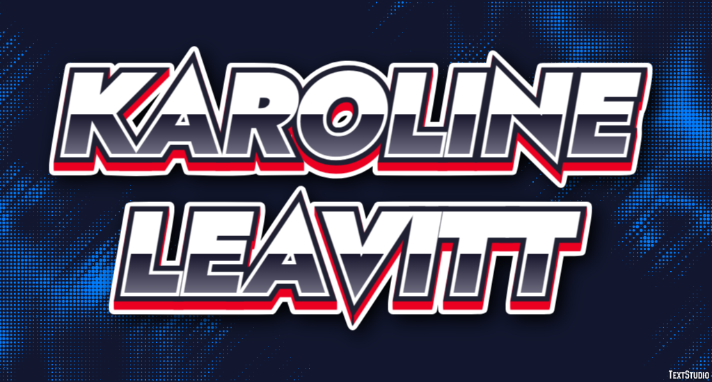 Karoline Leavitt テキスト効果