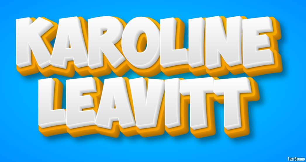 Karoline Leavitt Text Effect