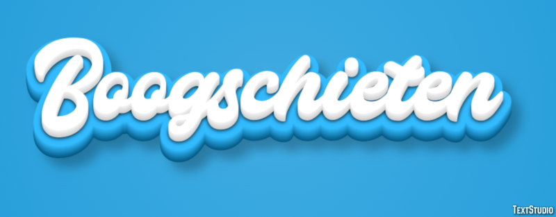 Boogschieten Effet de texte