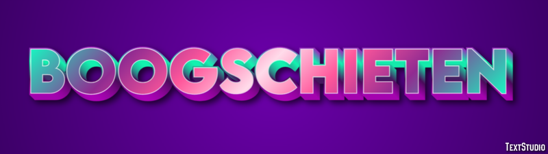 Boogschieten Tekst Effect