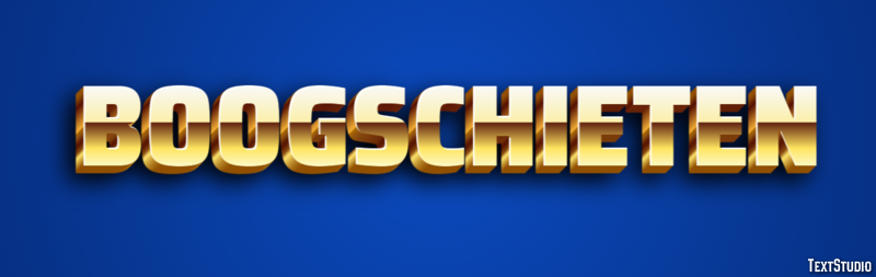 Boogschieten Effet de texte
