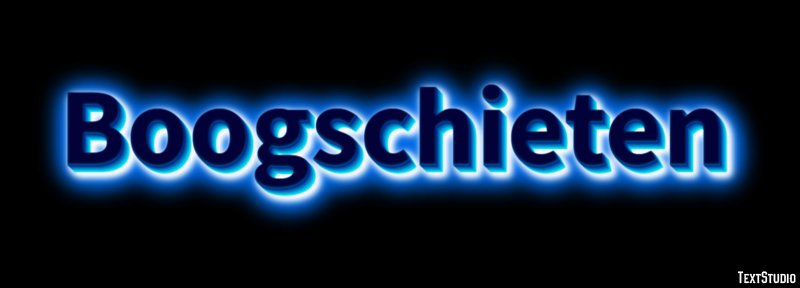 Boogschieten Effet de texte