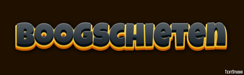 Boogschieten Effet de texte