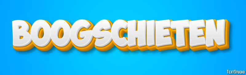 Boogschieten Efecto de Texto